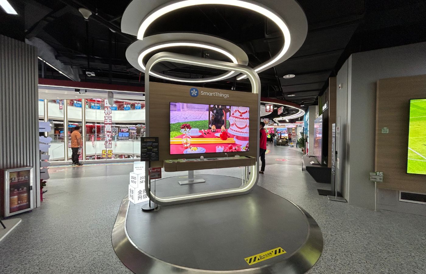 Retail signage and lightbox display wall
